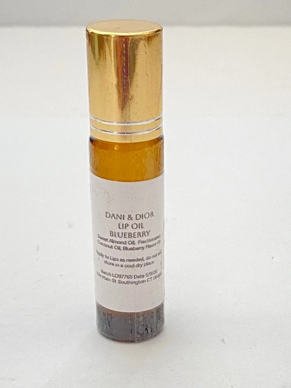 New Dani & Dior Natural Lip Oil - Blueberry 🫐 10ml Roller